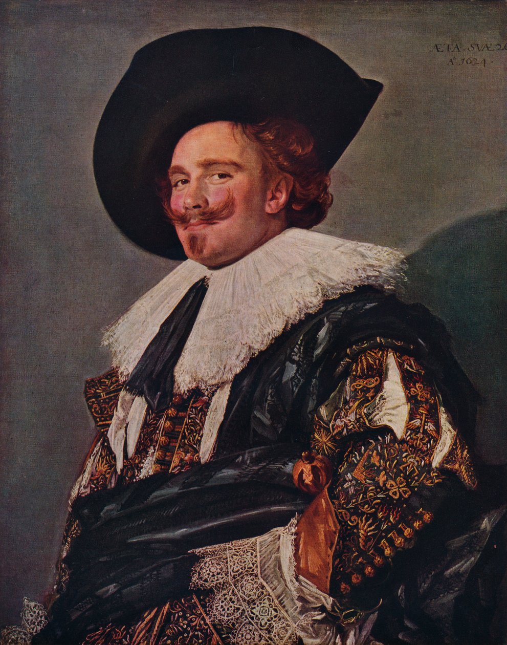 Naurava kavaleri, 1624 tekijältä Frans Hals