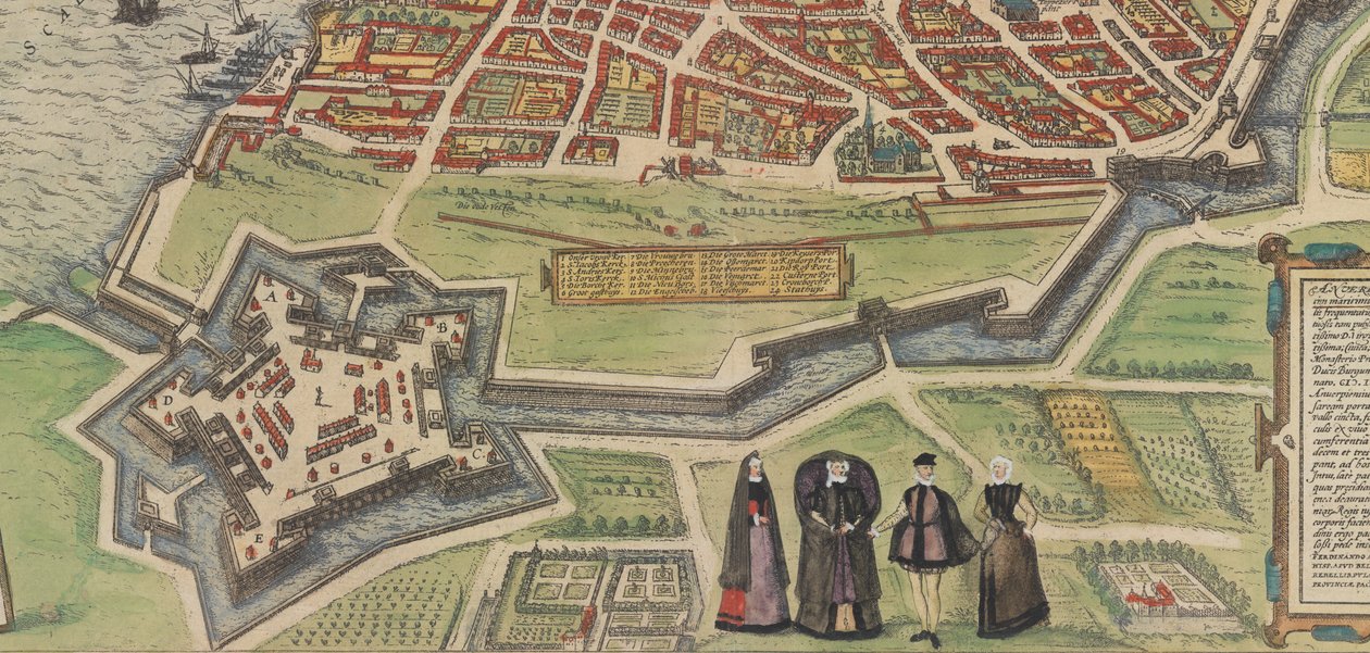 Palazzo Farnese Caprarolassa, Braunista ja Hogenbergin Civitates Orbis Terrarumista, 1572-94. tekijältä Frans Hogenberg