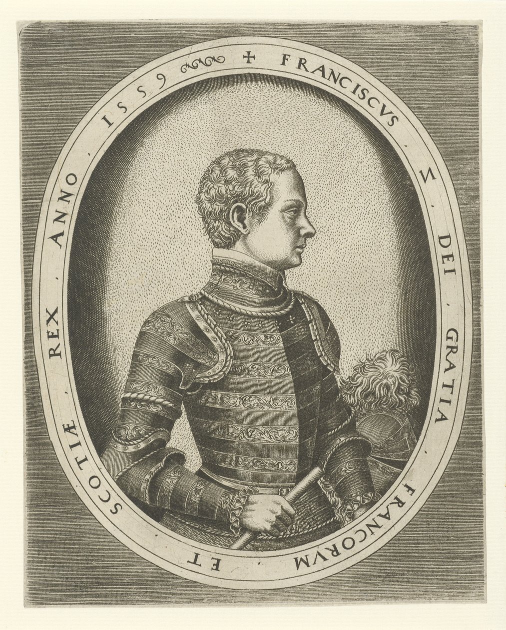 Fransis II:n muotokuva Ranskasta 1544-1560, 1559 tekijältä Frans Huys