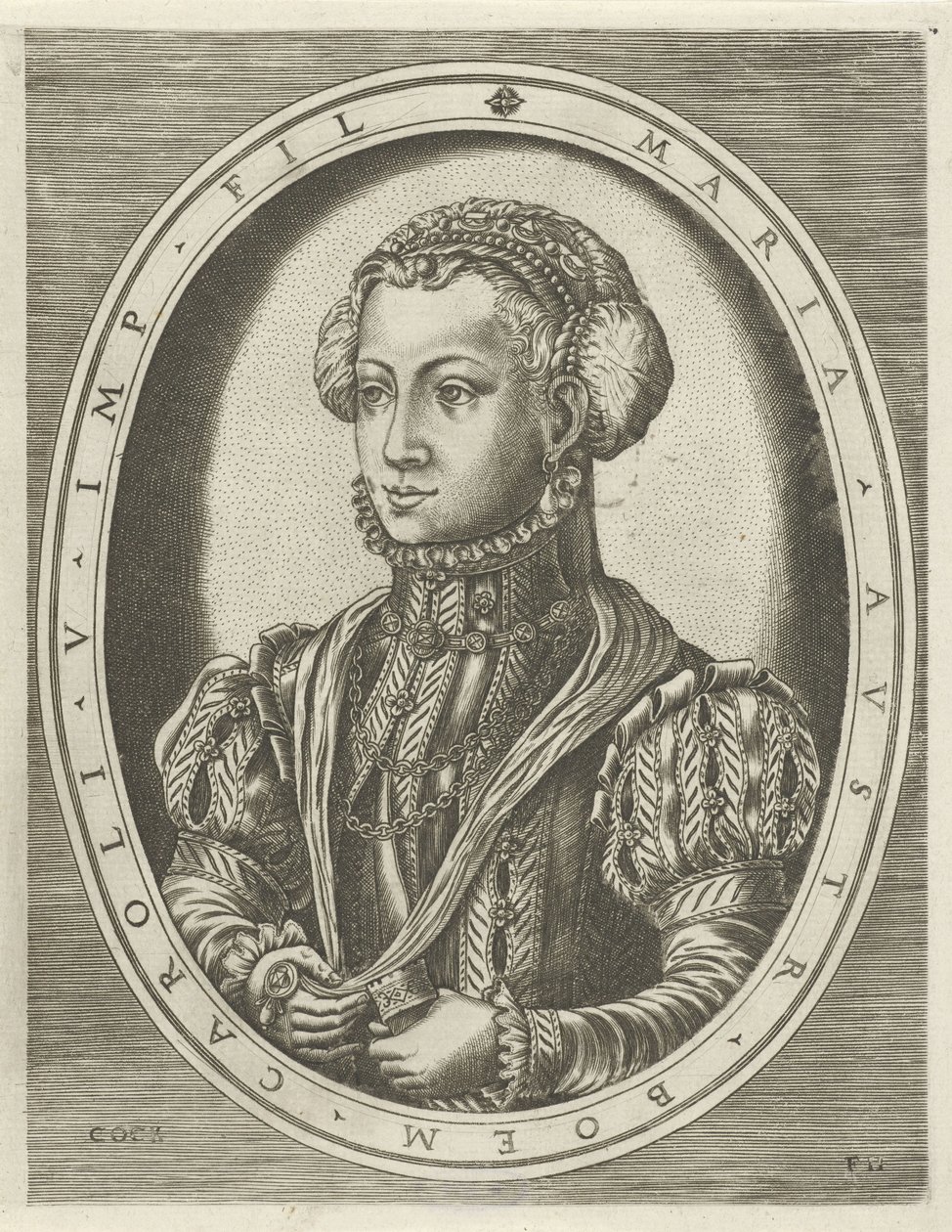 Retrat de la reina Maria de Bohèmia Retrats de reis, reines, prínceps i princeses (títol de la sèrie) finlandès tekijältä Frans Huys