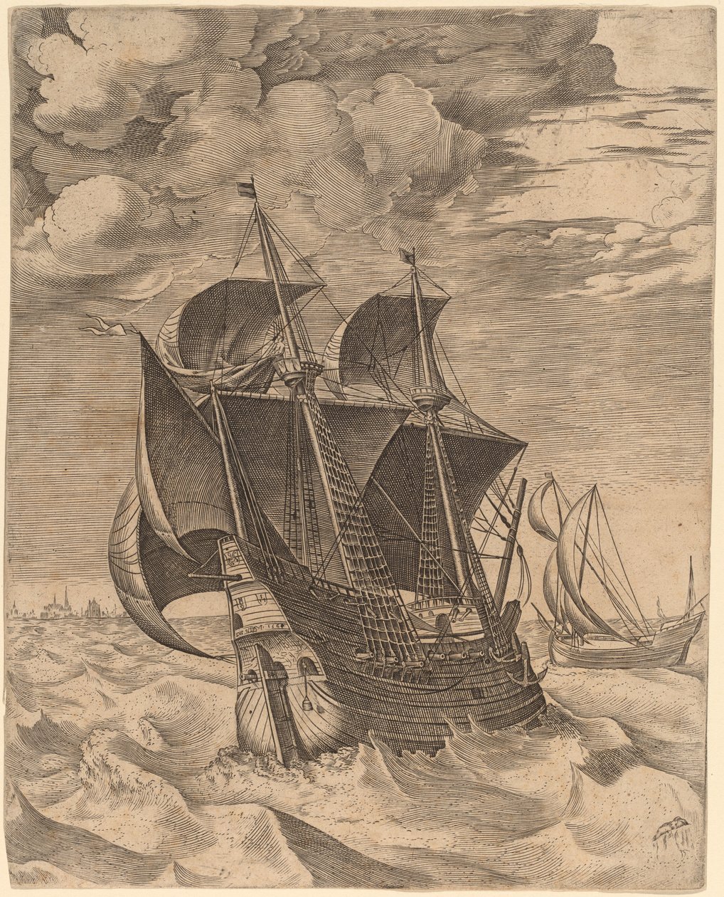 Hollantilainen Hulk ja Boeier tekijältä Frans Huys after Pieter Bruegel the Elder