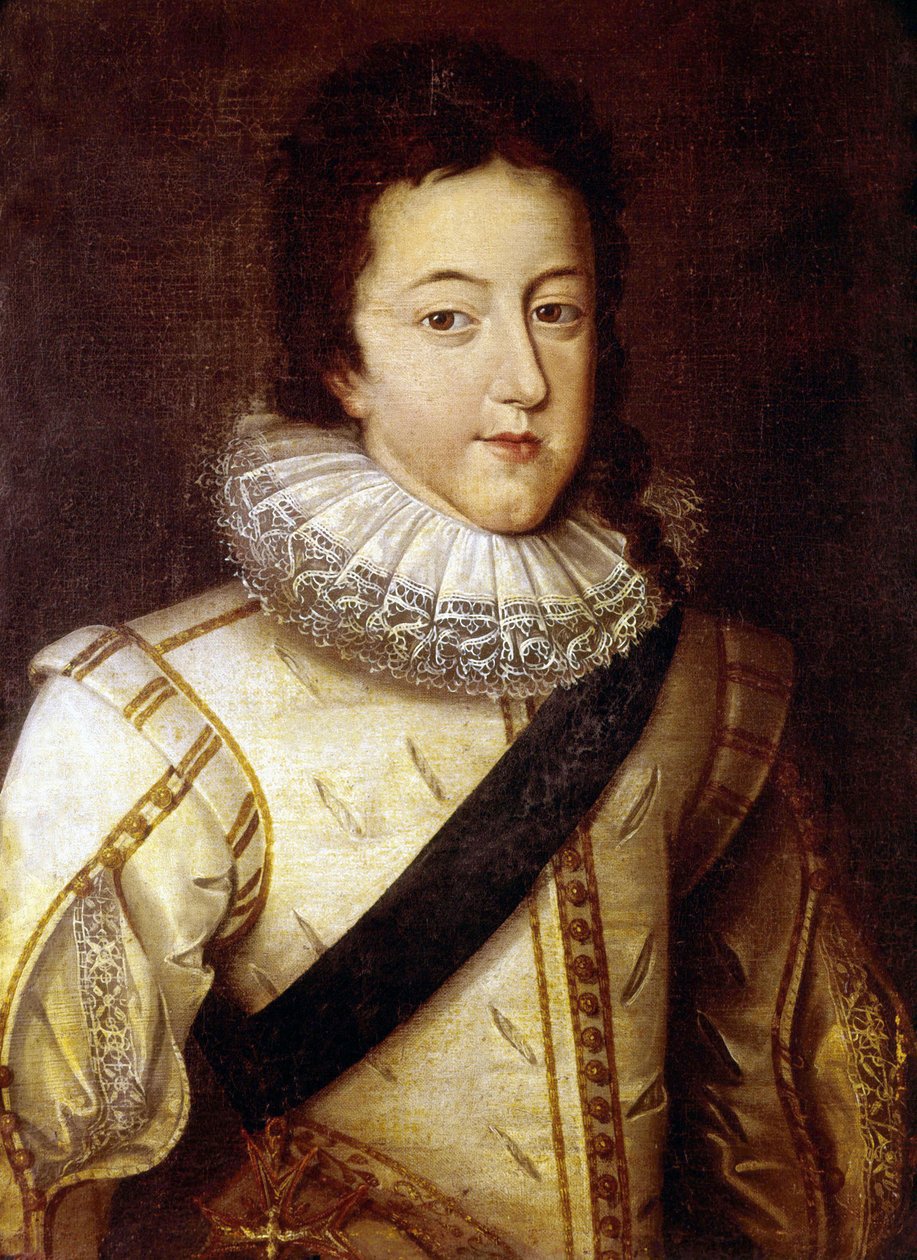 Kuningas Ludvig XIII tekijältä Frans II (after) Pourbus