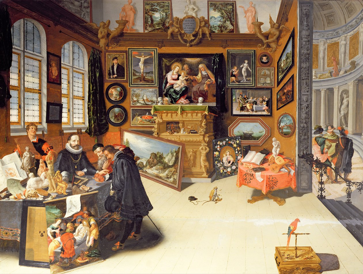 Huonekalut ja erilaiset esineet 1100- ja 1300-luvuilta tekijältä Frans II Francken