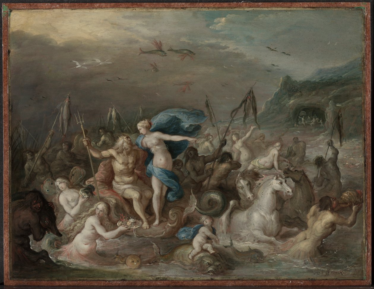 Neptunuksen ja Amphitriten voitto tekijältä Frans II Francken