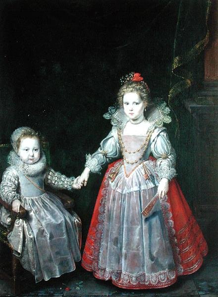 Philippe Emmanuel de Croy ja hänen sisarensa Marie tekijältä Frans II Pourbus