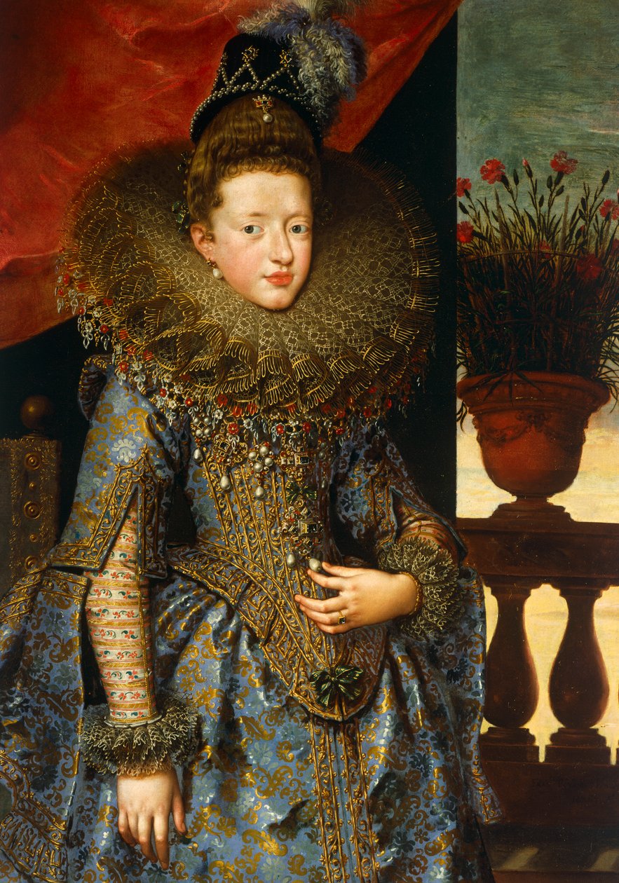 Savoylaisen Margheritan muotokuva, Frans Pourbus nuorempi, öljy kankaalle tekijältä Frans II Pourbus