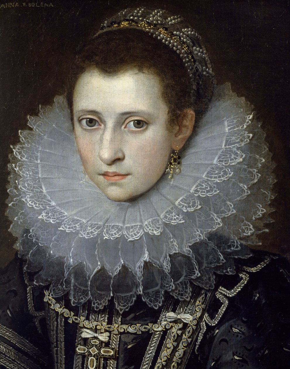 Herrasnaisen muotokuva (ns. Anne Boleyn) tekijältä Frans II Pourbus