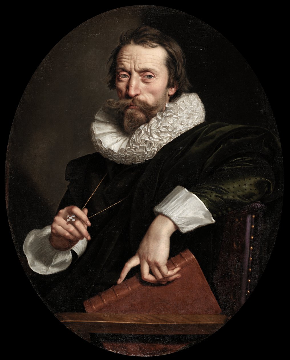 Italialaisen runoilijan Giambattista Marinon muotokuva, n. 1621 tekijältä Frans II Pourbus