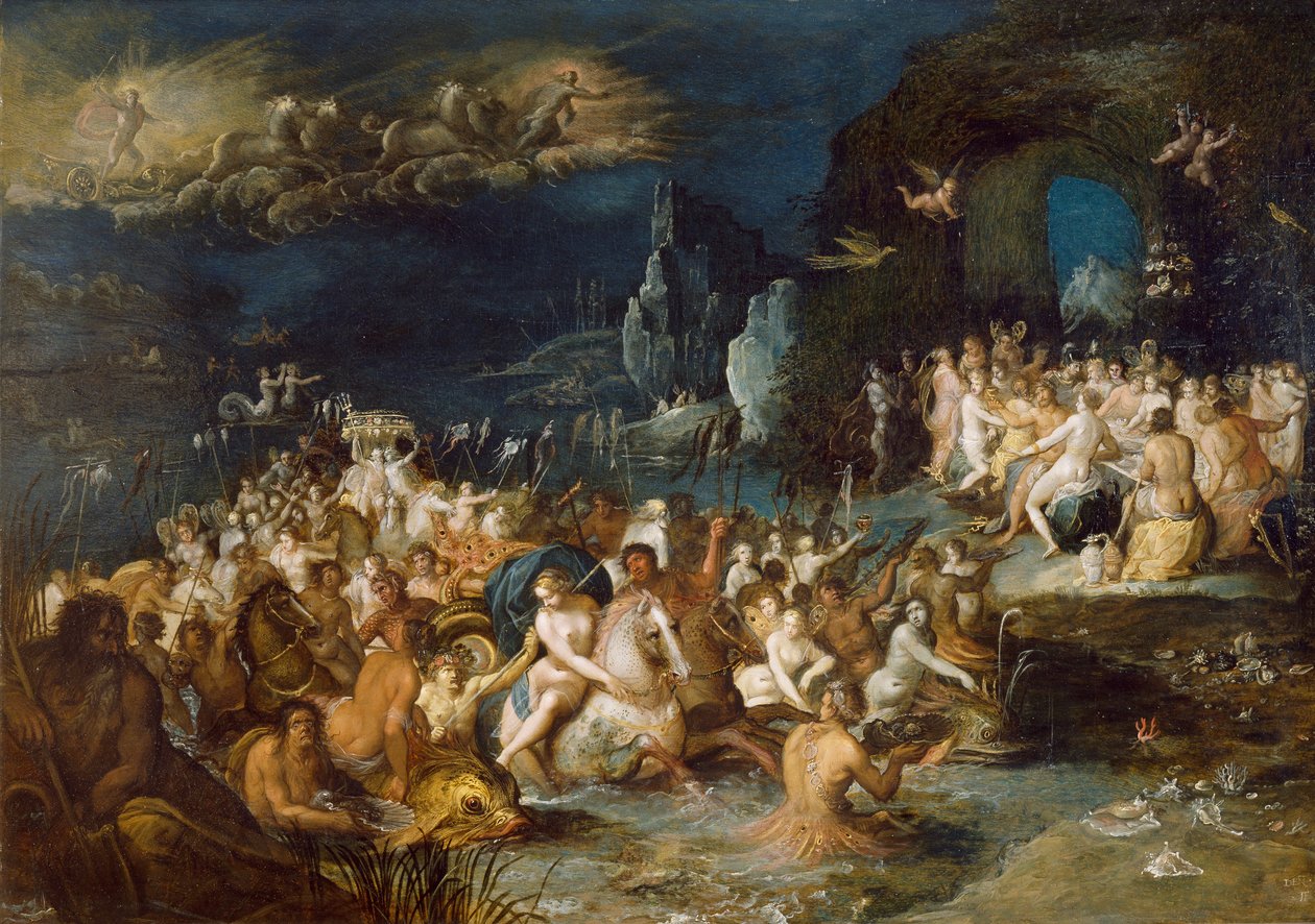 Neptunuksen kylpylä, Frans Francken II tai Francken Younger (1581-1642) tekijältä Frans II the Younger Francken