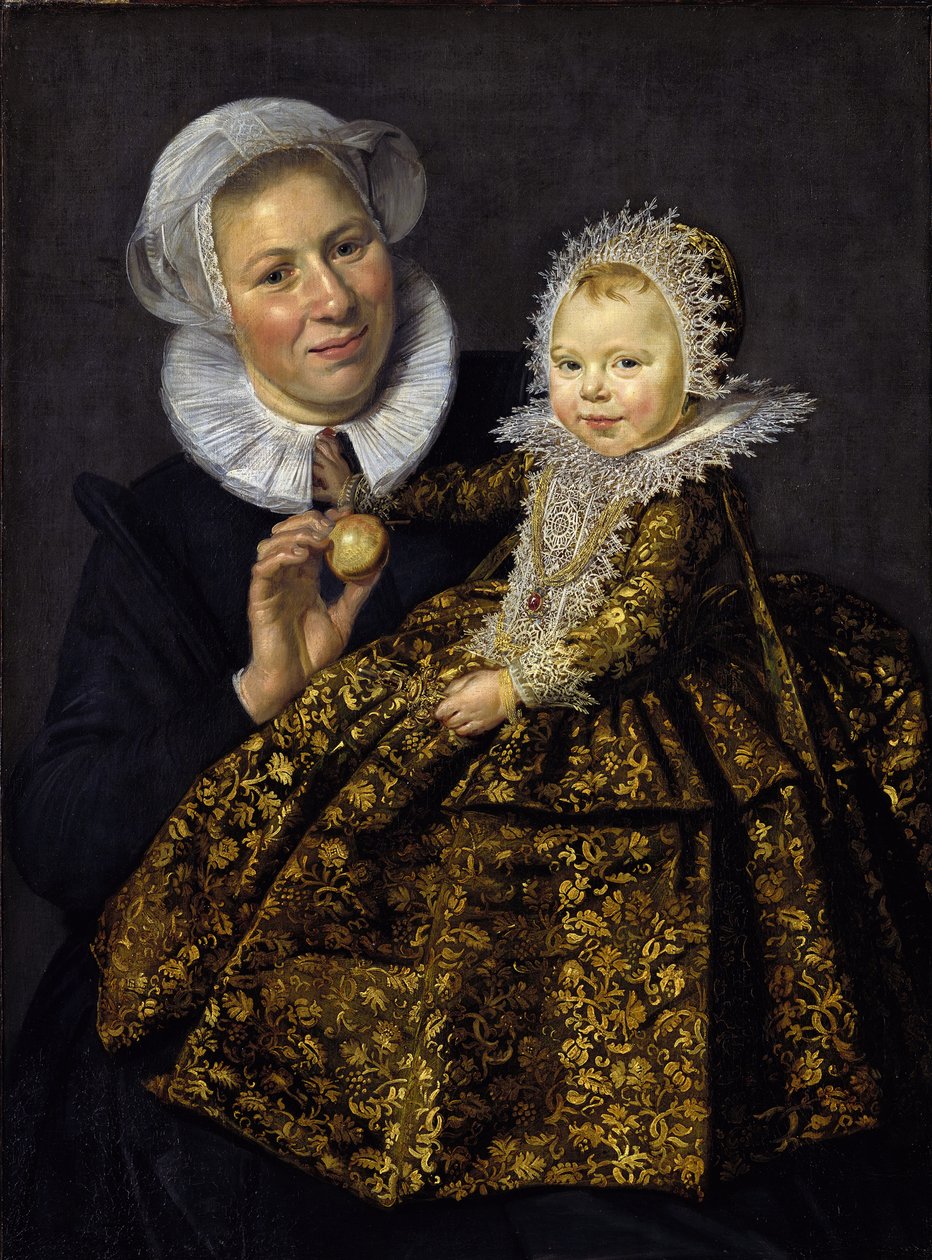 Catharina Hooft sairaanhoitajansa kanssa tekijältä Frans I Hals