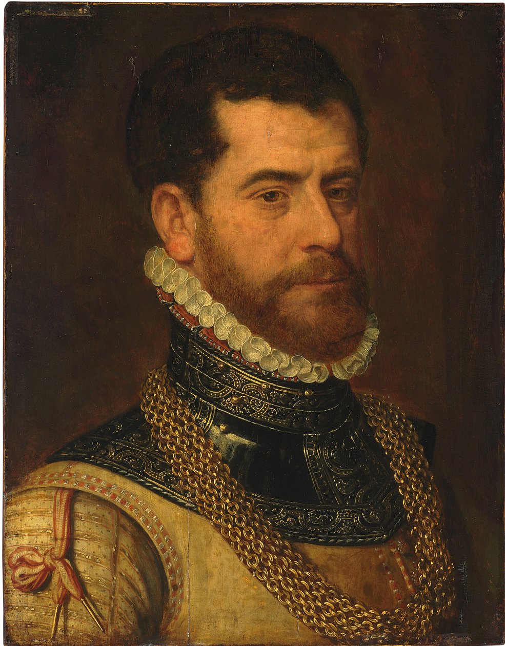 Herrasmiehen muotokuva Don Gaspar de Haro y Guzmanin monogrammilla tekijältä Frans I Pourbus