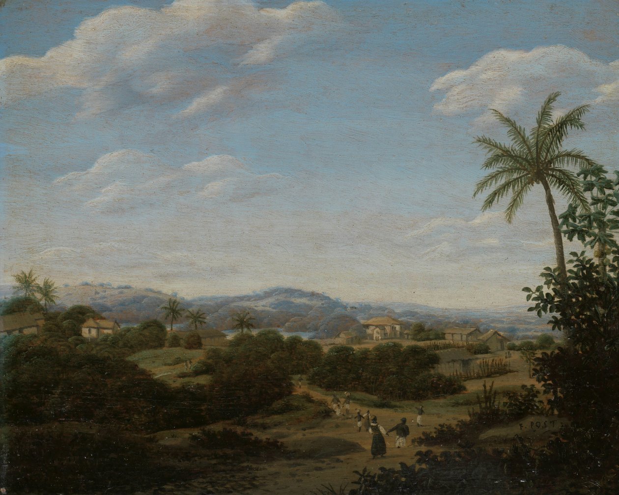 Brasilian maisema Brasilian maisema tekijältä Frans Post