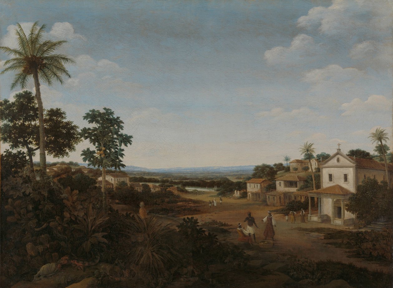 Maisema Brasiliassa tekijältä Frans Post