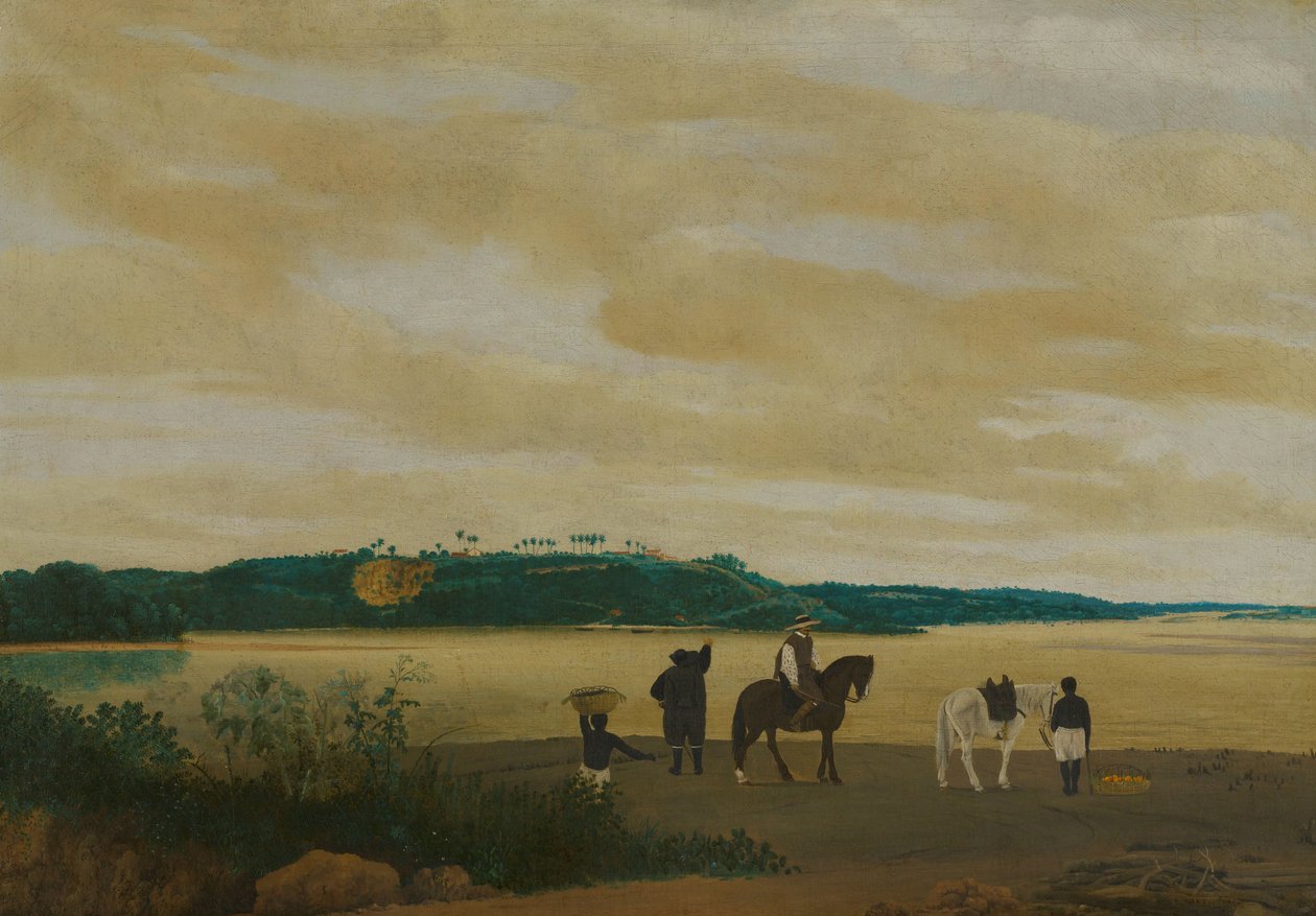Näkymä Itamaracán saarelle, Brasiliaan Näkymä Itamaracán saarelle tekijältä Frans Post