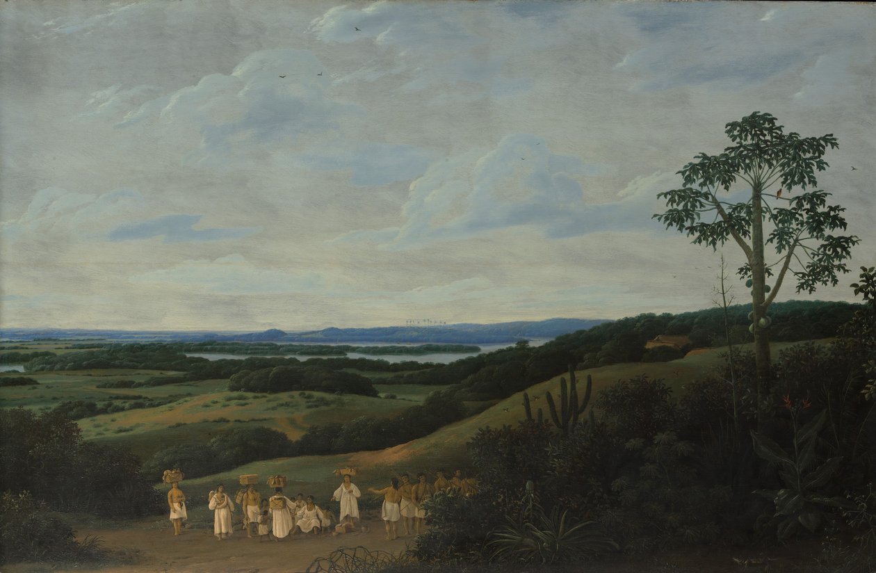 Brasilian maisema, 1650. tekijältä Frans Post