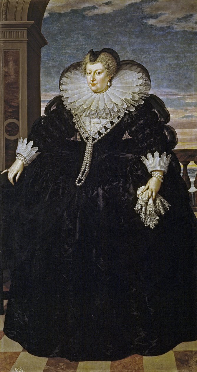 Marie de Medicin muotokuva 1575-1642 tekijältä Frans Pourbus the Younger