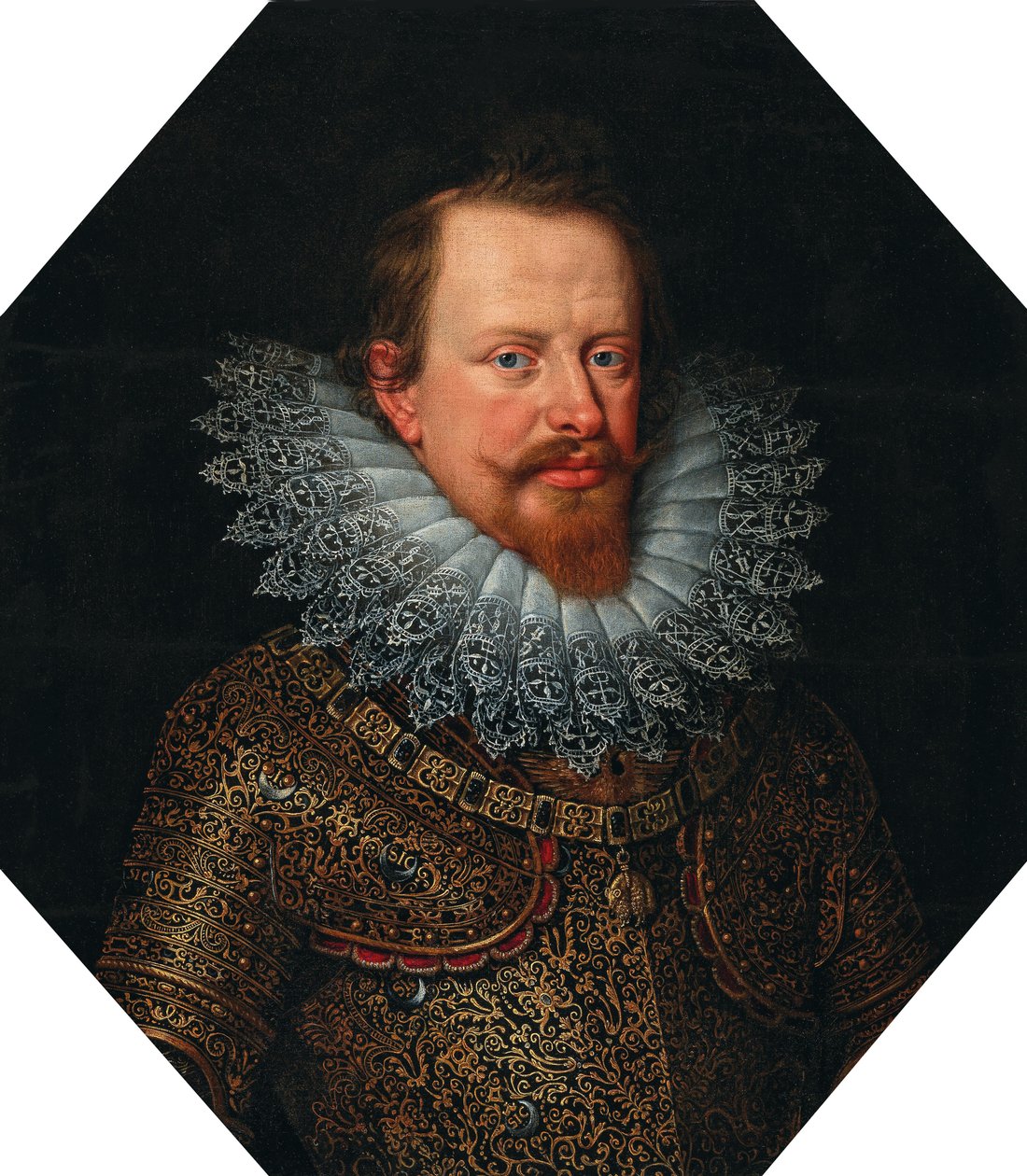 Vincenzo Gonzagan muotokuva Mantovan herttuasta 1562-1612, 1600-luvun alku. tekijältä Frans Pourbus the Younger
