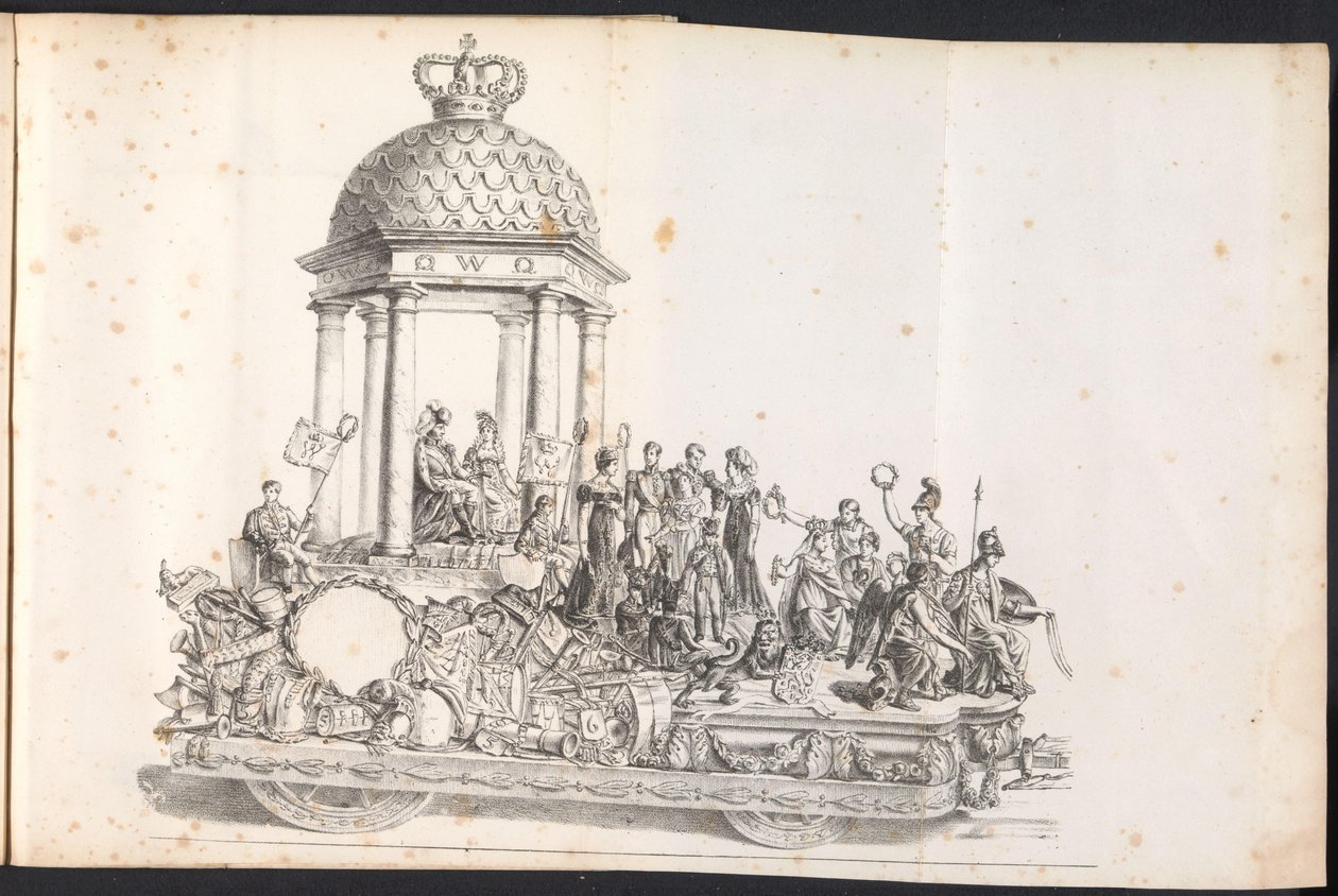 Viides kelluva kulkue Saint Romboutille, 1825 tekijältä Frans Vervloet