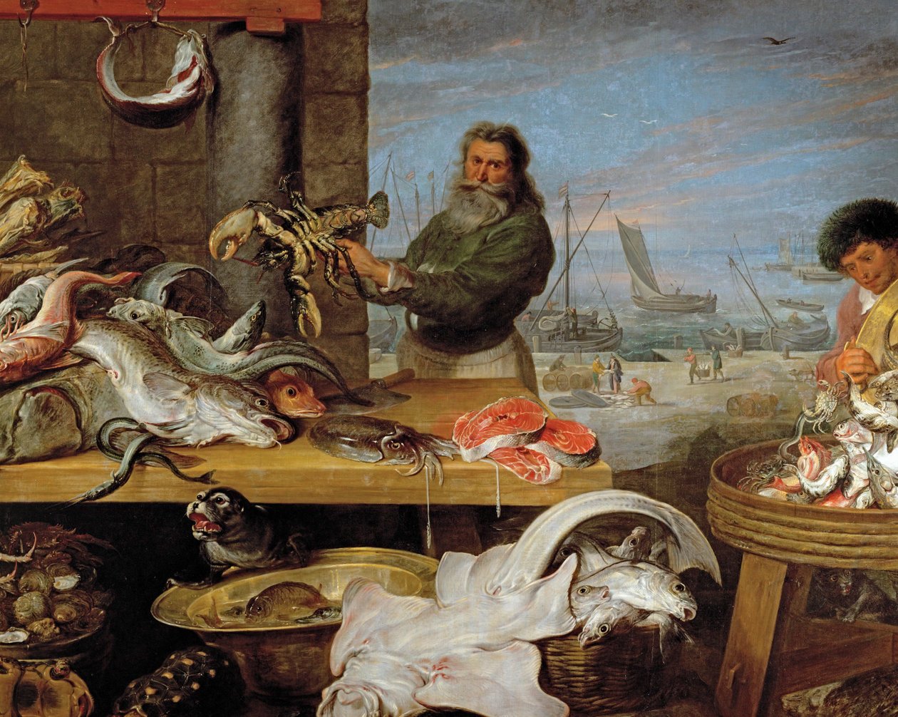 Kalamarkkinat (öljy kankaalle) tekijältä Frans & Vos Cornelis de (1585-1651) Snyders