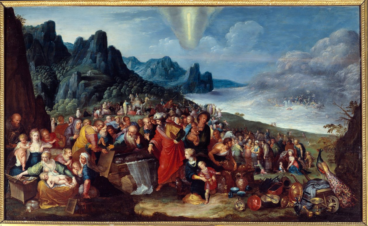 Heprealaisten saapuminen luvattuun maahan Frans Franckenin I dit l
