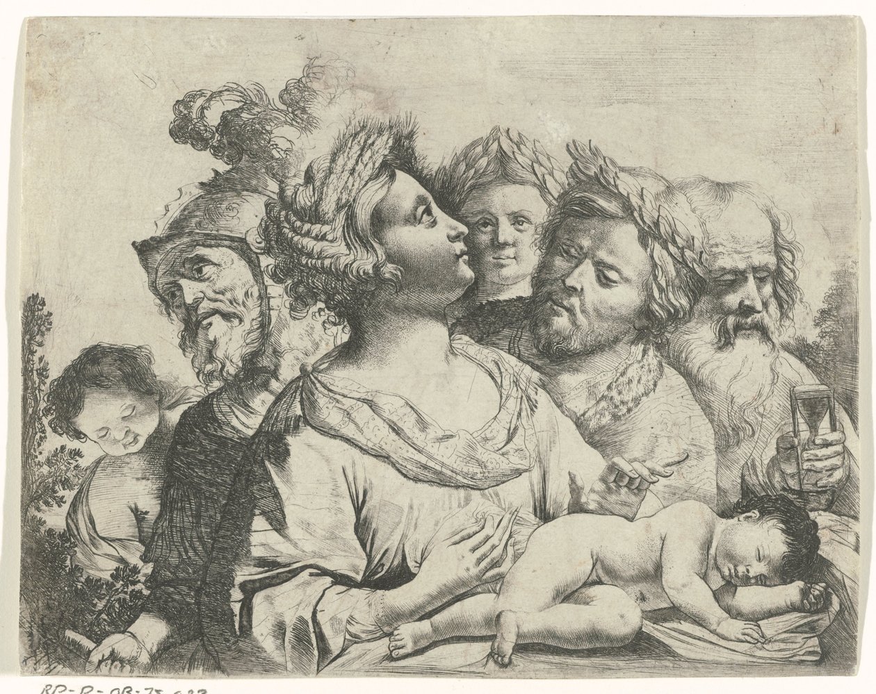 Ceres, Mars ja Saturnus (neljä aikakautta) tekijältä Frans van Mieris (II) (rejected attribution)