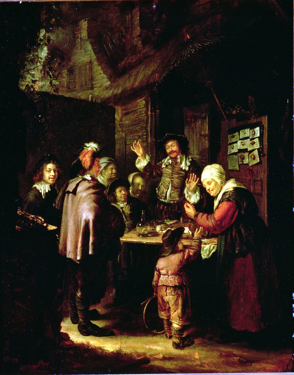 Charlatan (öljy puulle) tekijältä Frans van Mieris
