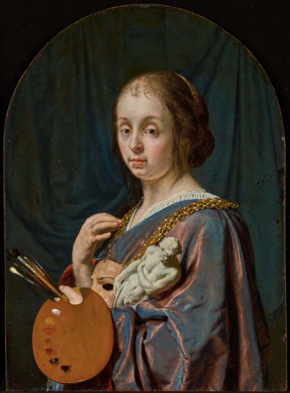Pictura (Allegoria maalaustaiteesta) tekijältä Frans van Mieris the Elder