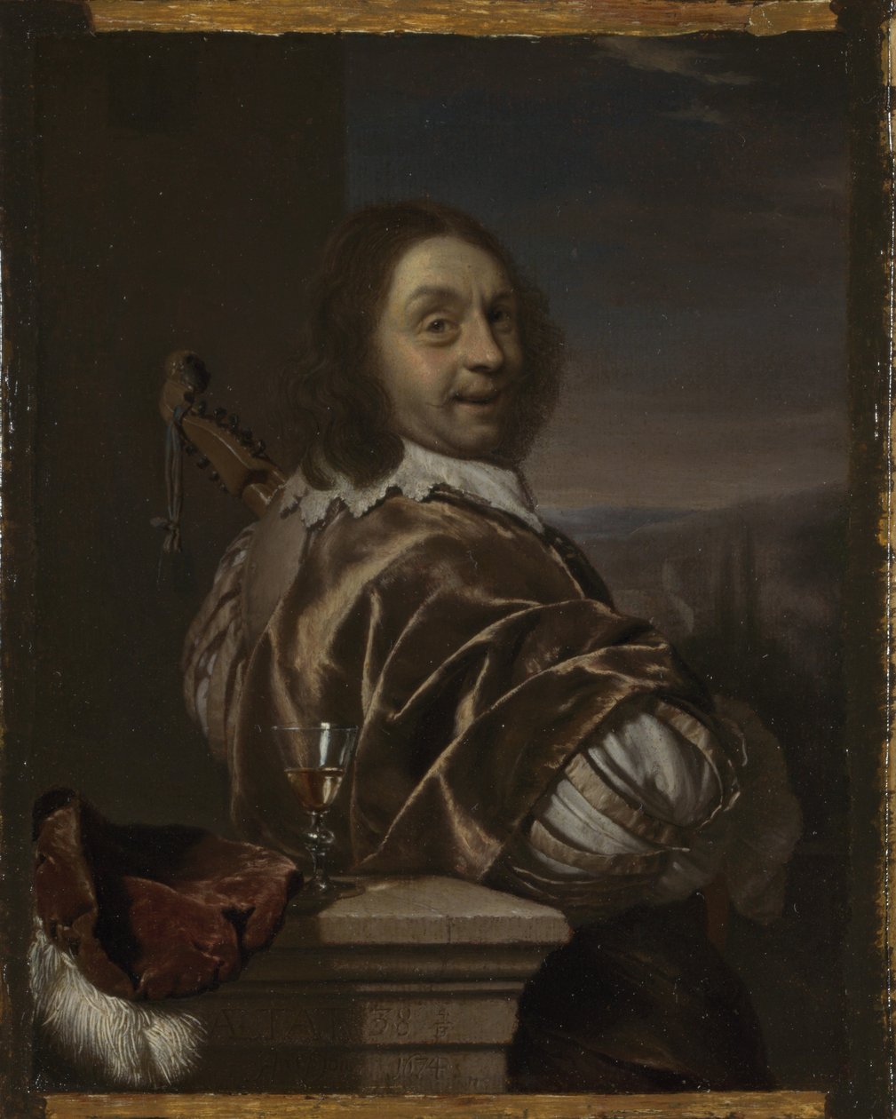 Omakuva sitruunalla, 1674 tekijältä Frans van Mieris the Elder
