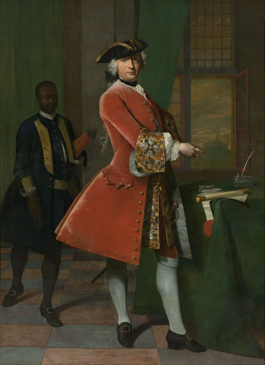 Jan Prangerin muotokuva, 1742 tekijältä Frans van der Mijn