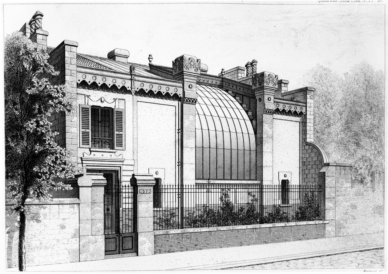 Painters studio, 57, boulevard Arago, Paris. 1878 tekijältä Frantz Huguelin