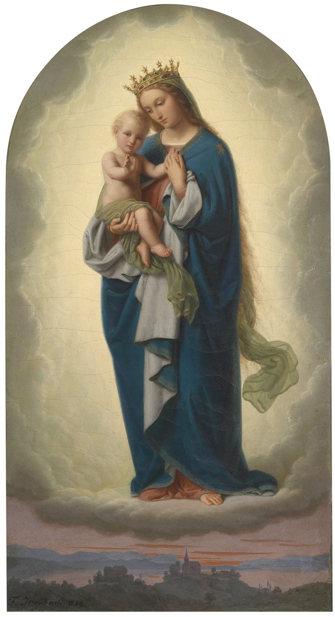Madonna mit Kind tekijältä Franz Ittenbach