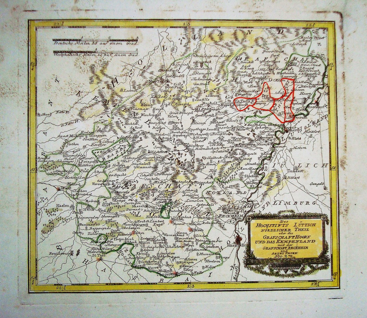 Des Hochstifts Lüttich nördlicher Thei tekijältä Franz Johann Joseph von Reilly