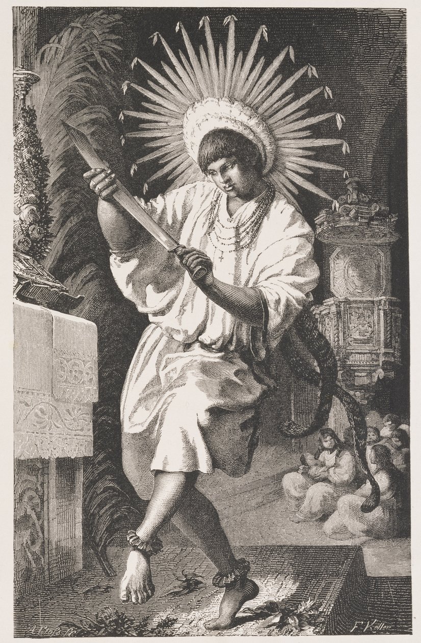 Mojo Indian, Ancient Mission of Trinidad, Amazon and Madeira Rivers, Franz Keller, kaiverrus A. Closs, 1874 tekijältä Franz Keller