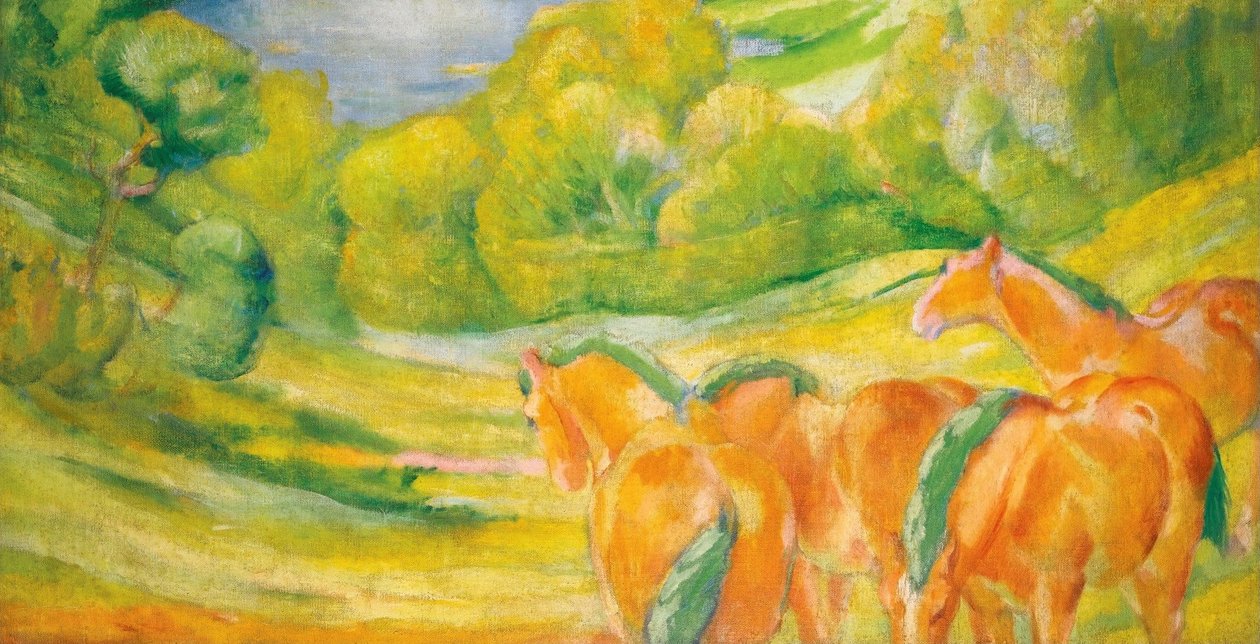 Suuri maisema InDeutsch: Groe Landschaft In tekijältä Franz Marc