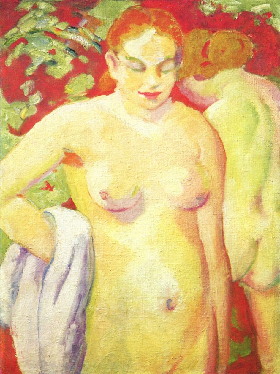 Akte auf Zinnober tekijältä Franz Marc