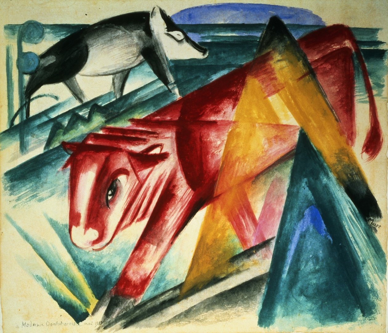 Eläimet, 1913 tekijältä Franz Marc