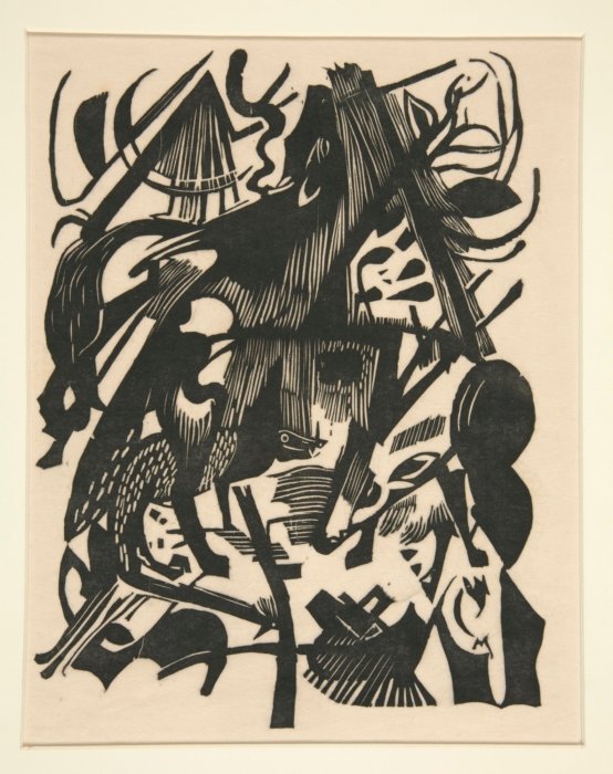 Susien syntymä tekijältä Franz Marc