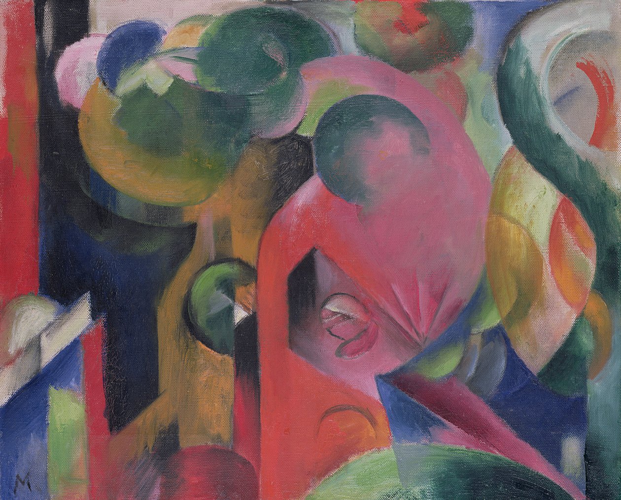 Rikkoutuneet lomakkeet tekijältä Franz Marc