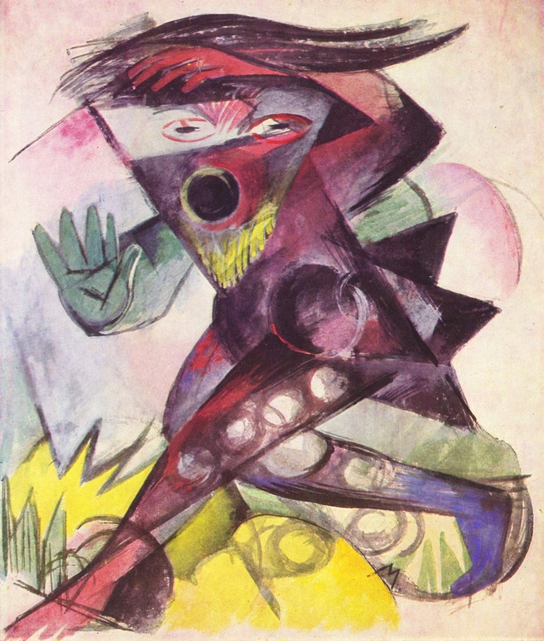 Caliban tekijältä Franz Marc