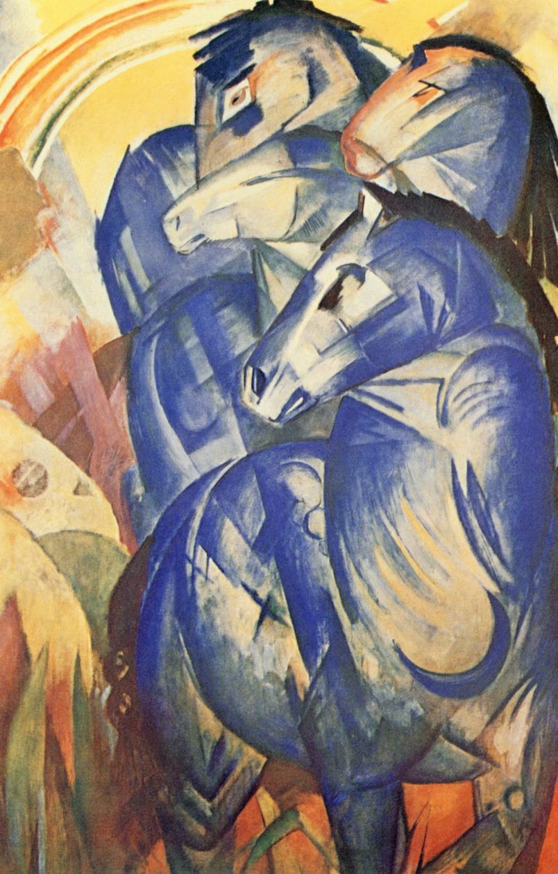 Der Turm der blauen Pferde tekijältä Franz Marc