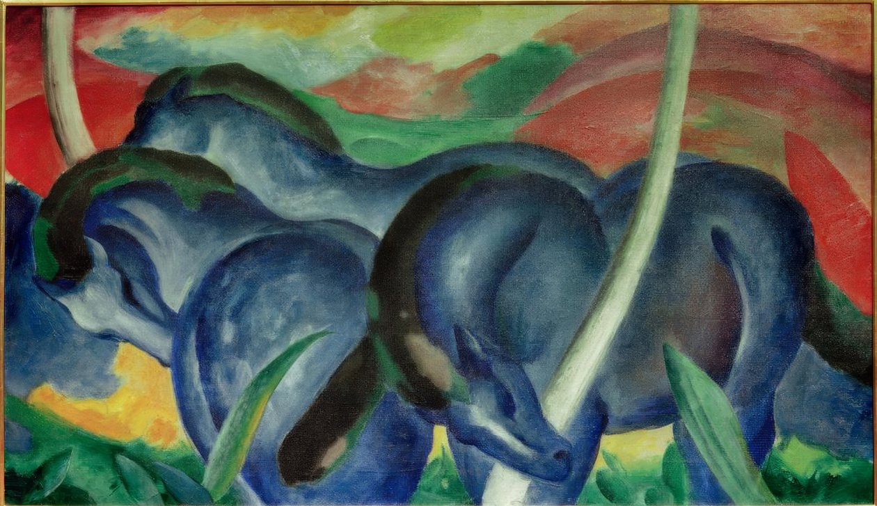 Die großen blauen Pferde tekijältä Franz Marc