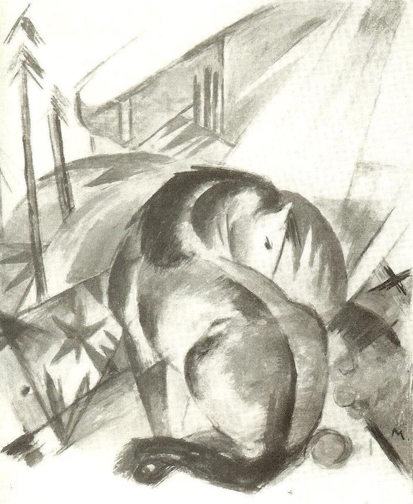 Hevonen tekijältä Franz Marc