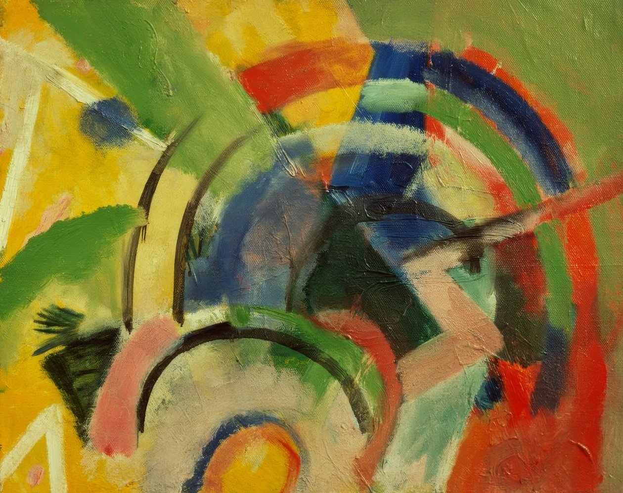 Kleine Komposition IV tekijältä Franz Marc