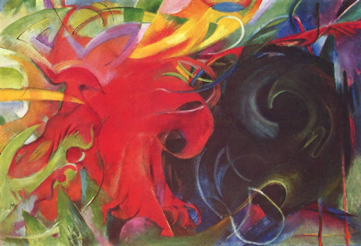 Kämpfende Formen tekijältä Franz Marc