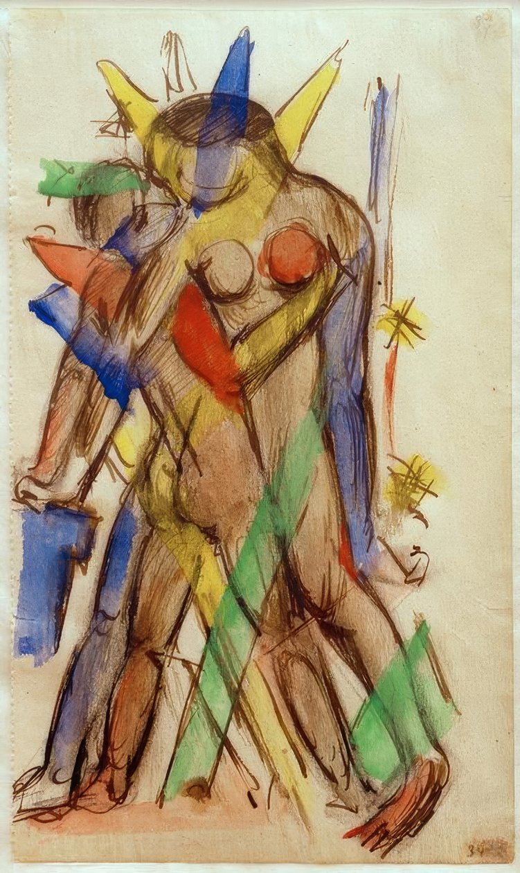 Liebespaar tekijältä Franz Marc