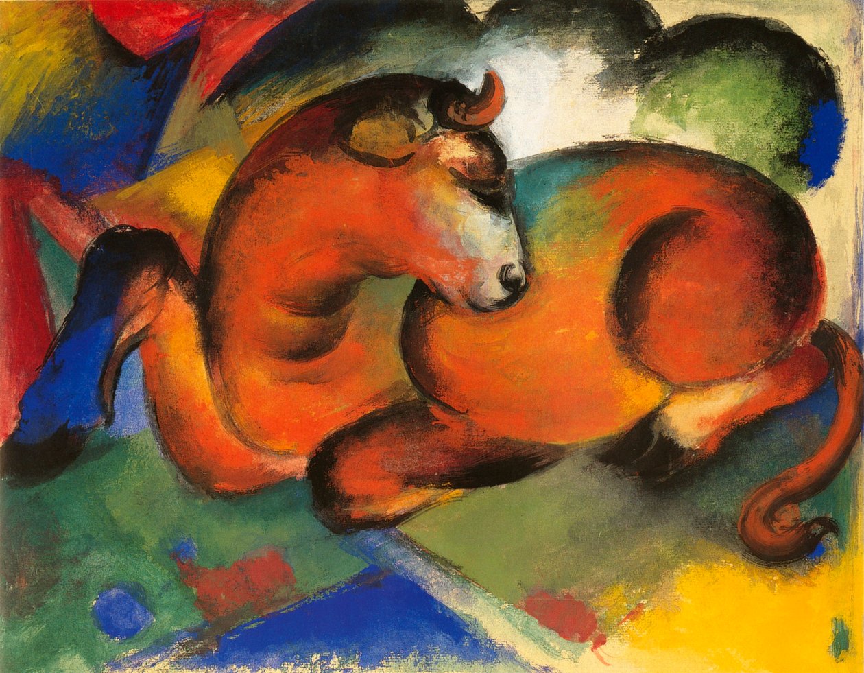 Roter Stier tekijältä Franz Marc