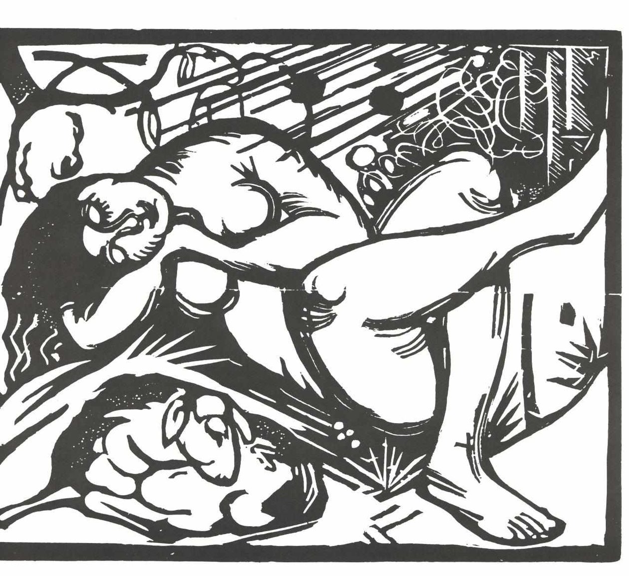 Schlafende Hirtin tekijältä Franz Marc