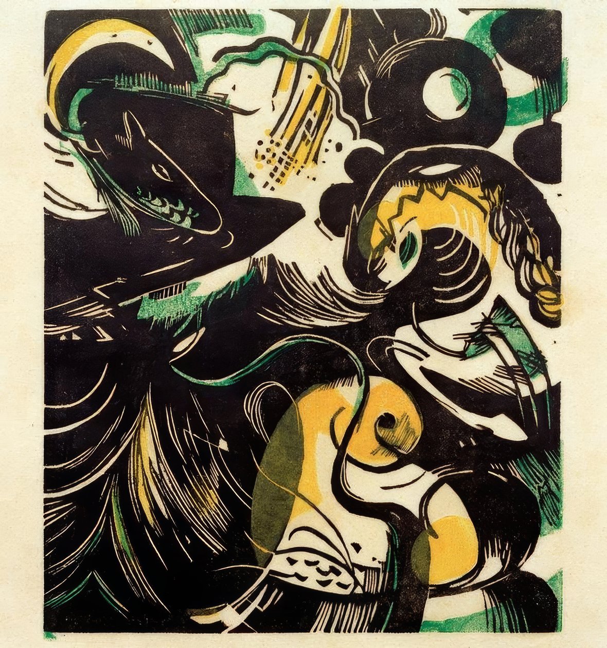 Schöpfungsgeschichte II tekijältä Franz Marc