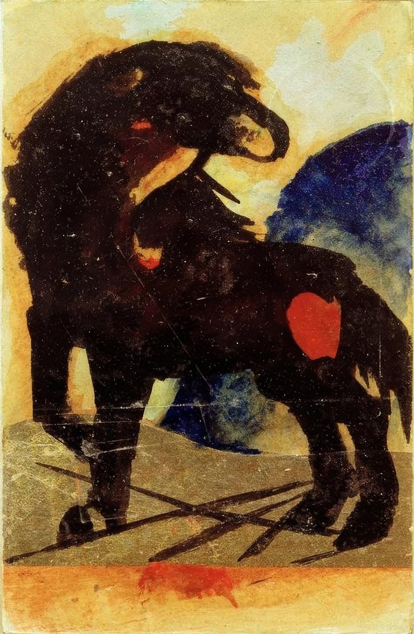 Schwarzes Pferdchen tekijältä Franz Marc