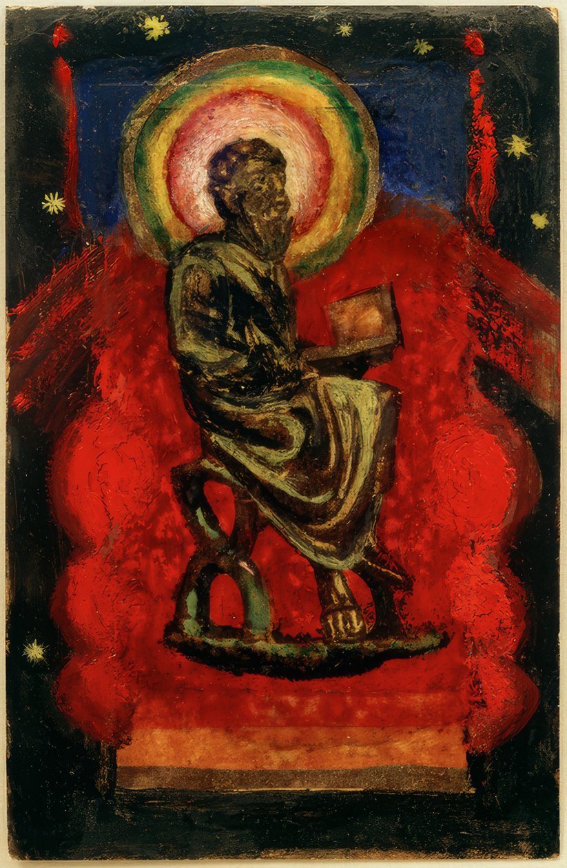 Sitzender Heiliger, Byzantinischer Heiliger tekijältä Franz Marc